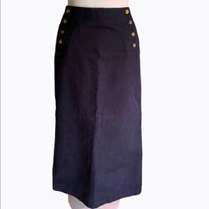 Lauren Jeans Co denim long skirt 8